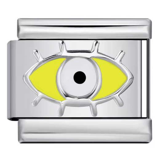 Yellow Evil Eye - – Italian Charm Bracelet by Charmette